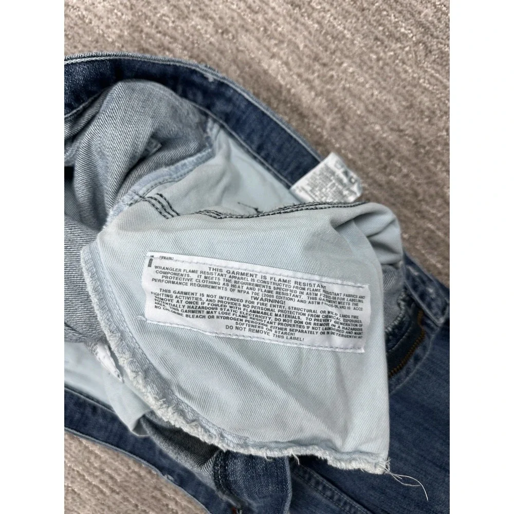 Wrangler 20X FR Jeans Relaxed Straight Leg Blue Denim Flame Resistant HRC2 36x36